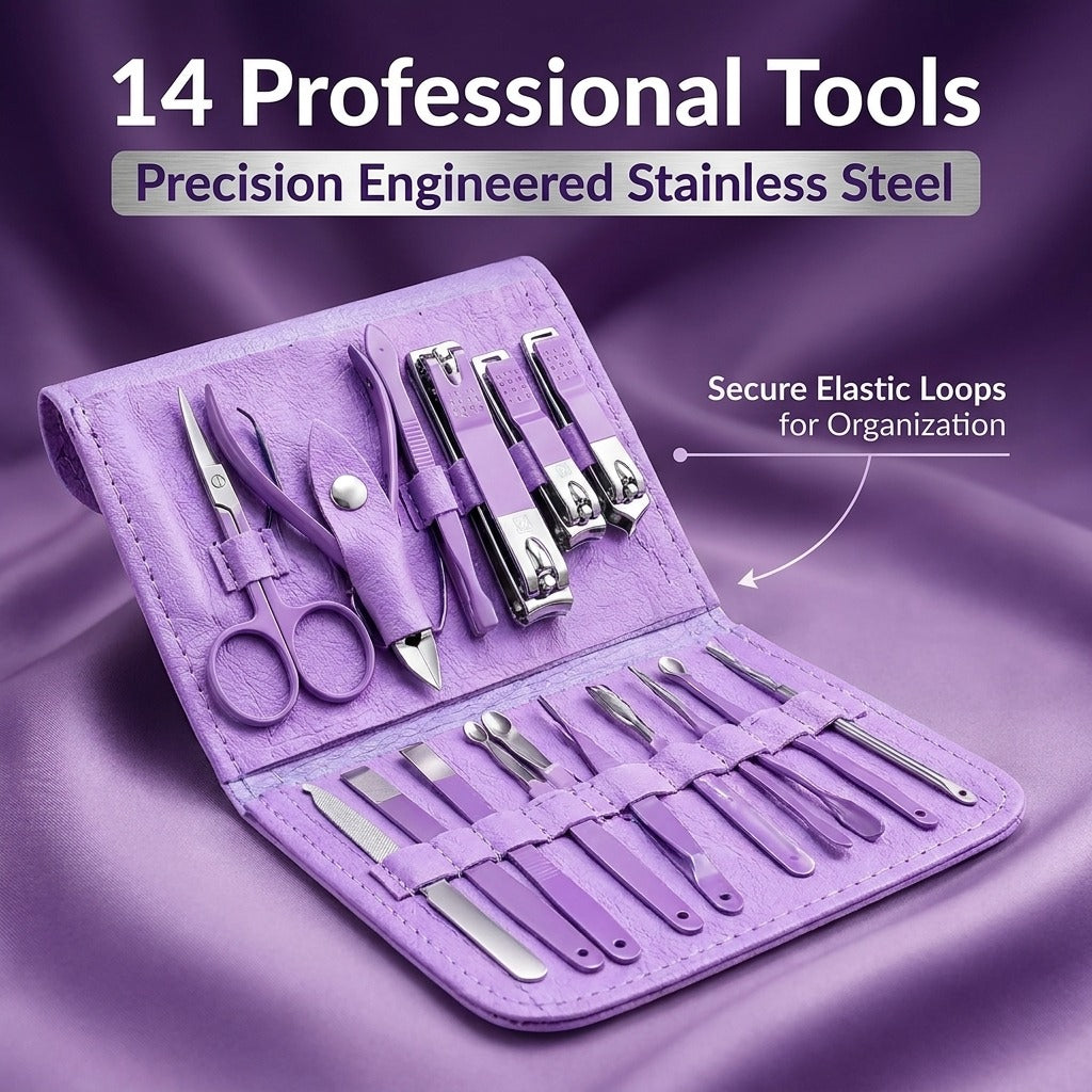 14 Piece Professional Nail Care Kit