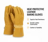 Heat Protective Leather Baking Gloves